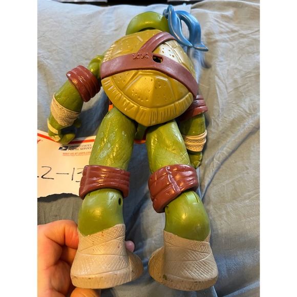 TMNT Leonardo Playmates action figure no weapons blue mask - Picture 3 of 4